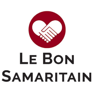 un logo sous format de coeur avec un text: le Bon Samaritain
